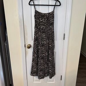 Flynn Skye Leopard Print Midi Slip Dress XS – Made in USA